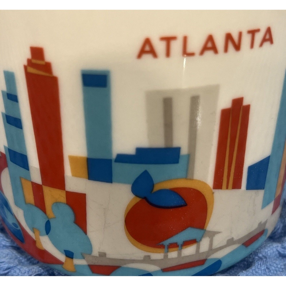 2013 Starbucks Coffee Tea‎ Cup Mug "You Are Here" Collection ATLANTA 14oz EUC! - Picture 7 of 8